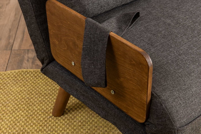 Atelier Del Sofa Cosmo Sofá-Cama de 2 Plazas - Gris oscuro